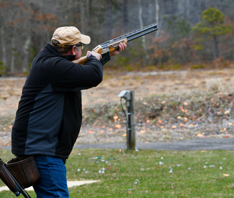 A member taking aim at the Rum Runners event